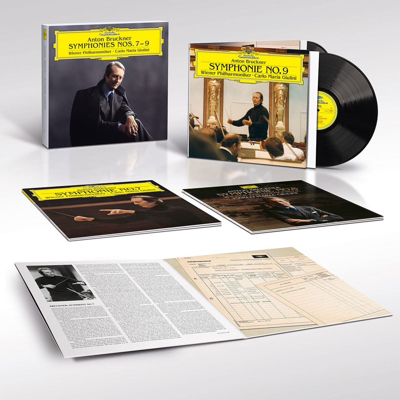 Bruckner - Symphonies Nos. 7-9: Carlo Maria Giulini/Wiener Phil. (Numbered  Vinyl 6LP Box Set)