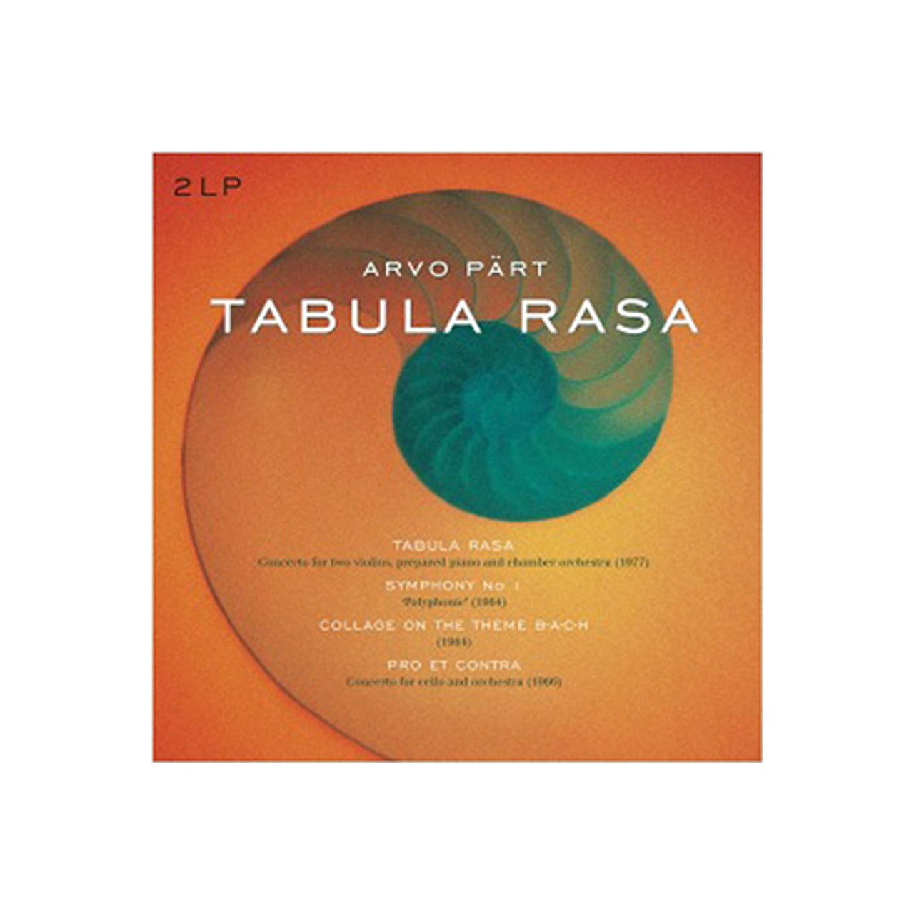 ArvoPart／Tabula rasa Arvo Part - Tabula Rasa (Import Vinyl 2LP) * * * - Music Direct