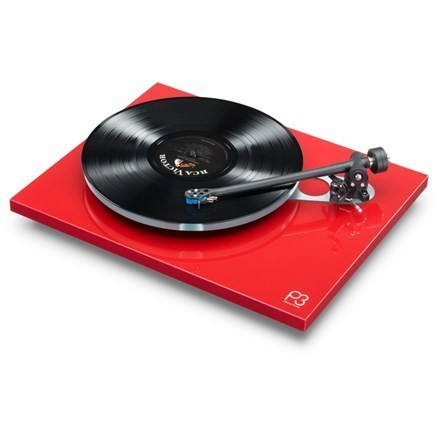 Rega Planar 3 Turntable (P3, Red, Exact) **OPEN BOX** Music Direct