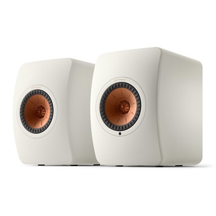 KEF - LS50 Wireless II Powered Bookshelf Speakers (Porcelain, Pair) **OPEN BOX**