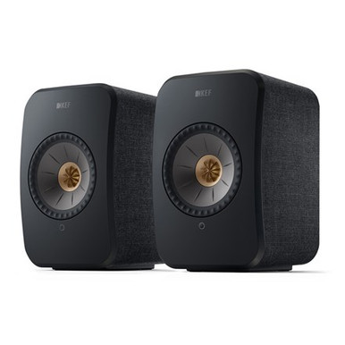 KEF - LSX II Wireless Bookshelf Speakers (Black, Pair) **OPEN BOX