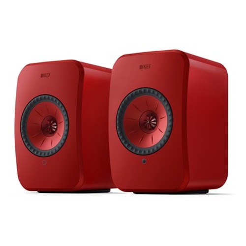 KEF - LSX II Wireless Bookshelf Speakers (Lava Red, Pair) **OPEN BOX**