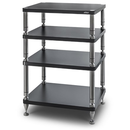 Solidsteel - Hyperspike HY-4 Modular Audio Rack (Flat Black) **OPEN BOX**