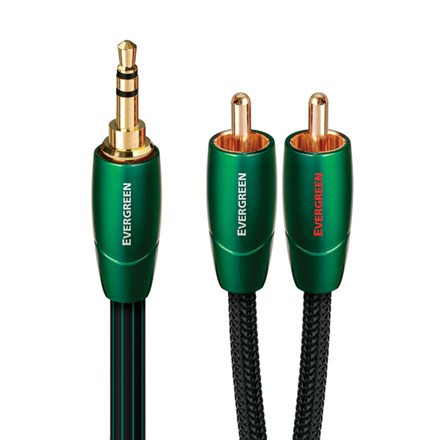 AudioQuest - Evergreen Mini Cables (2.0m, Mini-to-RCA) **OPEN BOX**