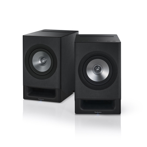 Technics - SC-CX700 Wireless Bookshelf Speakers (Charcoal Black, Pair) **OPEN BOX**