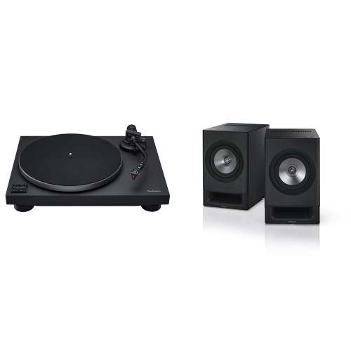 Technics - SC-CX700 Wireless Bookshelf Speakers & SL-50C Direct Drive Turntable Bundle image
