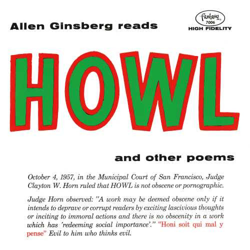 Allen Ginsberg - Howl and Other Poems (Colored Vinyl LP) * * * *