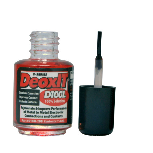 Caig - DeoxIT D100L-2DB Contact Cleaner & Rejuvenator, Liquid, Brush Applicator image