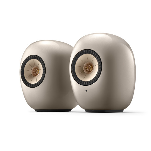 KEF - LS Luxe Wireless Bookshelf Speakers (Dusk Titanium, Pair) **OPEN BOX**