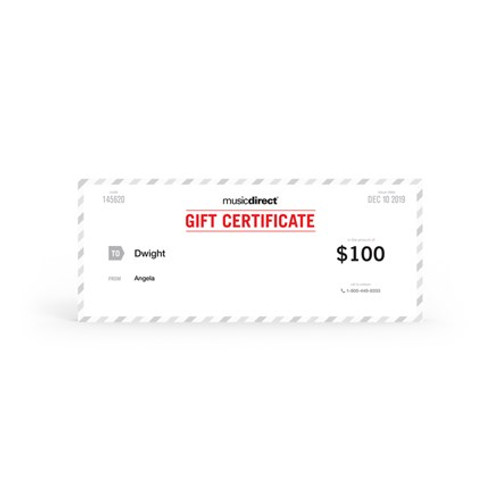 MUSIC DIRECT - GIFT CERTIFICATE