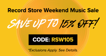 Save Up To 15 percent on Music During Record Store Day Weekend! Use Code: RSW105. Exclusions Apply. Click Image to Shop our Catalog.