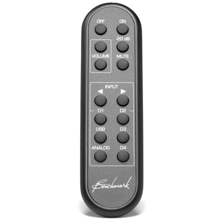 Benchmark リモコン Benchmark - Remote Control (Aluminum w/batteries for DAC2/3series