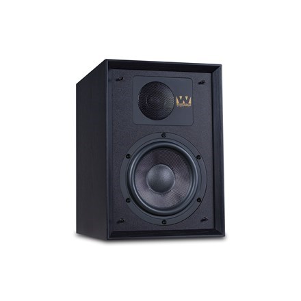 Wharfedale Denton 85th Anniversary Bookshelf Speakers (Black Oak, Pair)  **OPEN BOX**