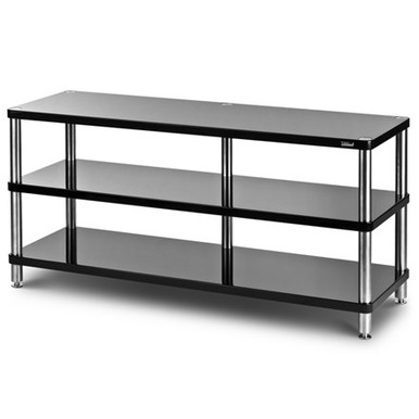 Solidsteel - Hyperspike HW-Series Wide Audio Rack (HW-3L, Gloss Black ...