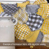 Clearance!  Summer Yellow Stripe Homespun Cotton Fabric