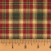 Vintage Christmas 2 Plaid Homespun Cotton Fabric
