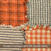 Pumpkin Primitive Mini Buffalo Plaid Homespun Cotton Fabric