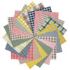 40+ Spring Garden Plaid Homespun 5 inch Quilt Squares