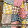 Spring Garden Plaid Homespun Quilt Kit