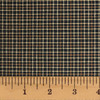 Antique Black Plaid Homespun Fat Quarter