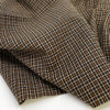 Antique Black Plaid Homespun Cotton Fabric