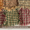 Vintage Christmas 6 Plaid Homespun Cotton Fabric