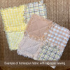 Flora Yellow 3 Plaid Homespun Cotton Fabric