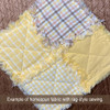 Flora Yellow 6 Plaid Homespun Cotton Fabric