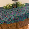 48" Celtic Blue Tartan Homespun Ruffled Tree Skirt by Marilee Home