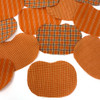 4" Precut Pumpkin Shaped Homespun Fabric - Set of 12