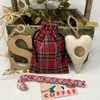 Scotty Red Tartan Plaid Small Gift Bag: 6" x 4.5" - Set of 6