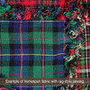 Celtic Blue Tartan Christmas Plaid Homespun Fat Quarter