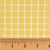 Flora Yellow 6 Plaid Homespun Cotton Fat Quarter