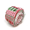 Merry Christmas Red & Green Plaid Homespun Fabric 2.5 X 44 inch Jelly Roll - 22 pc.