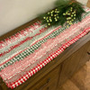 Merry Christmas Red & Green Plaid Homespun Fabric 2.5 X 44 inch Jelly Roll - 22 pc.
