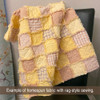 40 Flora Blush Pink & Yellow Homespun 5 inch Quilt Squares