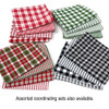 Merry & Bright Red Green Christmas Assorted Plaid Gingham Cotton Fabric Bundle - Set of 4 Fat Quarters