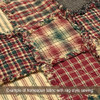 Christmas Red & Green Assorted Plaid Gingham Cotton Fabric Bundle - Set of 4 Fat Quarters