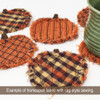 Pumpkin Orange Assorted Plaid Bundle - Set of 4 Fat Quarters