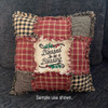 Set of 4 Embroidered Encouragement Designs on Ecru Off-White Fabric