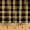 Primitive Black 4 Homespun Plaid Cotton Fabric