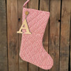 Perfect Red 3 Quilted Stocking with Personalized Charm by Marilee Home