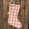 Peppermint Quilted Stocking with Personalized Charm by Marilee Home