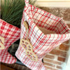 Peppermint Quilted Stocking with Personalized Charm by Marilee Home