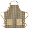 Primitive Black Plaid Hostess Apron with Gift Bag
