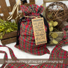 Scotty Red Tartan Plaid Hostess Apron with Gift Bag