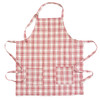 Peppermint Christmas Plaid Hostess Apron with Gift Bag