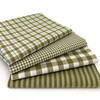 Sage Green Assorted Plaid Gingham Cotton Fabric Bundle - Set of 4 Fat Quarters Sage Green Assorted Plaid Gingham Cotton Fabric Bundle - Set of 4 Fat Quarters