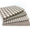 Oatmeal Assorted Plaid Gingham Cotton Fabric Bundle - Set of 4 Fat Quarters