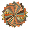 40 Autumn Spice Homespun 5 inch Quilt Squares